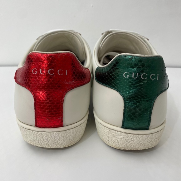 Gucci WOMEN'S ACE SNEAKER WITH BEE SIZE 10 US (40) Made in Italy - Picture 4 of 7